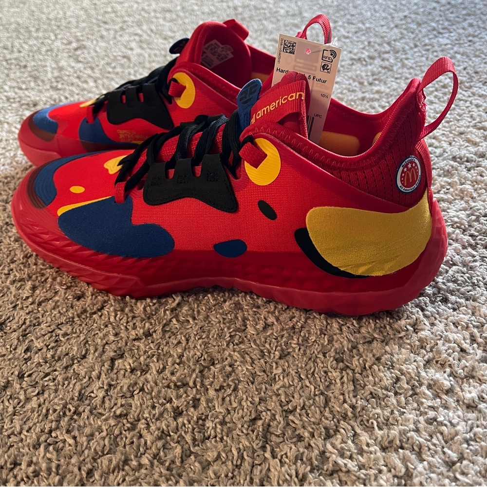 Men’s Adidas Harden Volume 5 Basketball Shoes Fundamentals McDonald’s Sz 11